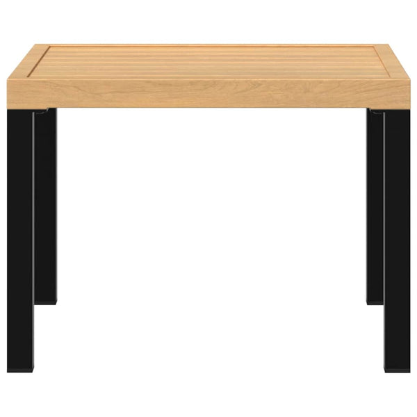 Schwarzer Loungesessel-Tisch Thetu 55x55x39,5cm (pulverbeschichteter Stahl)