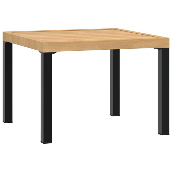 Schwarzer Loungesessel-Tisch Thetu 55x55x39,5cm (pulverbeschichteter Stahl)
