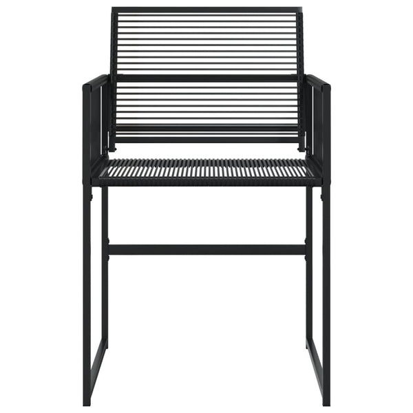 Gartenstühle Marula in Schwarz (4er-Set Polyrattan)