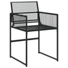 Gartenstühle Marula in Schwarz (4er-Set Polyrattan)