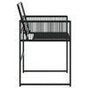 Gartenstühle Marula in Schwarz (4er-Set Polyrattan)