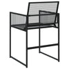 Gartenstühle Marula in Schwarz (4er-Set Polyrattan)