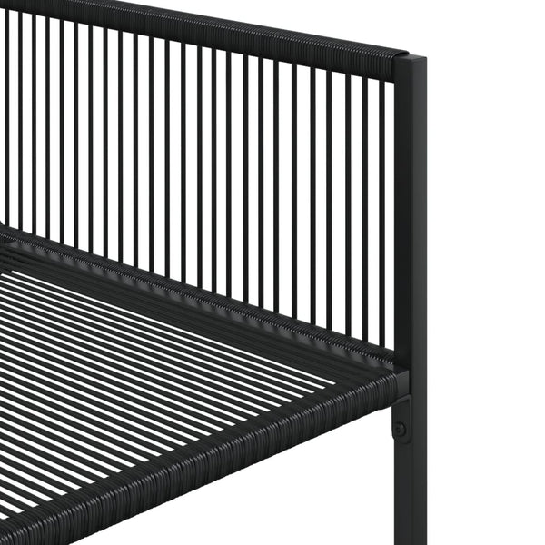 Gartenstühle Marula in Schwarz (4er-Set Polyrattan)