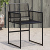 Gartenstühle Marula in Schwarz (4er-Set Polyrattan)