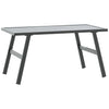Schwarzer Loungesofatisch Gliga 90x45x35cm (pulverbeschichteter Stahl)