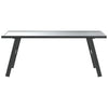 Schwarzer Loungesofatisch Gliga 90x45x35cm (pulverbeschichteter Stahl)