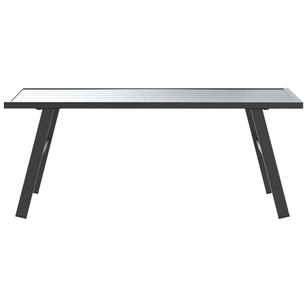 Schwarzer Loungesofatisch Gliga 90x45x35cm (pulverbeschichteter Stahl)