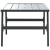 Schwarzer Loungesofatisch Gliga 90x45x35cm (pulverbeschichteter Stahl)