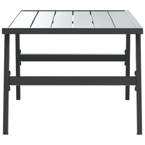 Schwarzer Loungesofatisch Gliga 90x45x35cm (pulverbeschichteter Stahl)