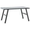 Schwarzer Loungesofatisch Gliga 90x45x35cm (pulverbeschichteter Stahl)