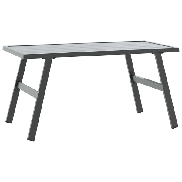 Schwarzer Loungesofatisch Gliga 90x45x35cm (pulverbeschichteter Stahl)