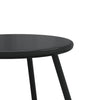 Schwarze Outdoor-Sofatische Jaheem rund (2 Stk. pulverbeschichteter Stahl)