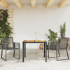 Schwarze Gartenstühle Dann (2er-Set Polyrattan)