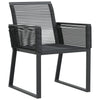 Schwarze Gartenstühle Dann (2er-Set Polyrattan)