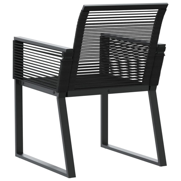 Schwarze Gartenstühle Dann (2er-Set Polyrattan)