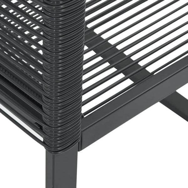Schwarze Gartenstühle Dann (2er-Set Polyrattan)