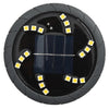 12 Stück warmweiße Bodenleuchten, Dobos Solarpanel, Erdspieß