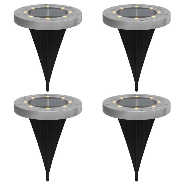 Warmweiße Solar-Gartenleuchte Dobos (4er-Set) - Erdspieß