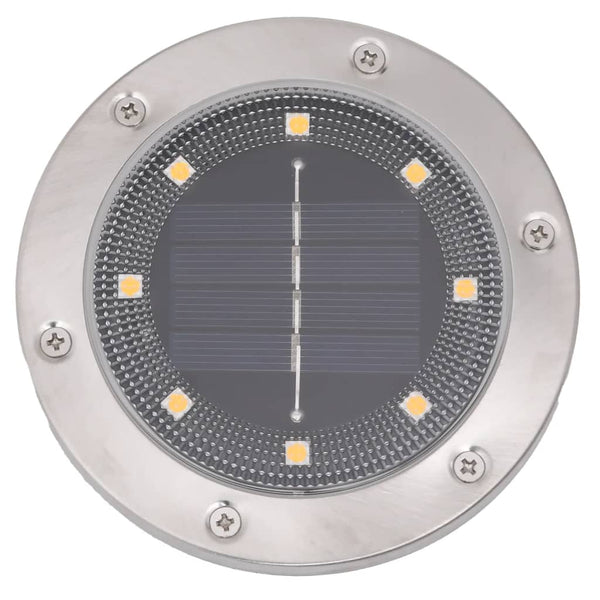 Dobos 12 Stück Bodenleuchte Solarpanel, warmweiß, Erdspieß