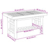 Couchtisch Ruset 70x45x36cm (Bambus)
