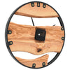Braune Wanduhr Ranca Ø35cm (Eisen und Olivenholz)