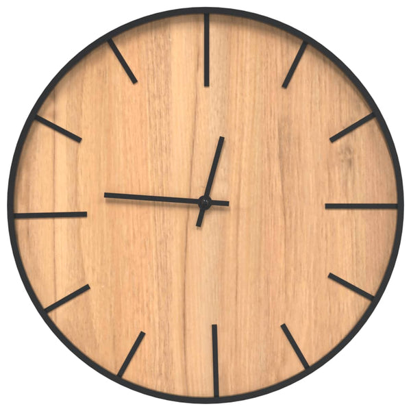 Braune Wanduhr Ustinia Ø39cm (Eisen und Holz)