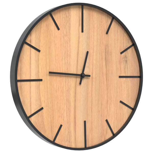 Braune Wanduhr Ustinia Ø39cm (Eisen und Holz)