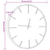 Braune Wanduhr Ustinia Ø39cm (Eisen und Holz)
