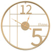 Goldene Wanduhr Cristian Ø50cm (Eisen)