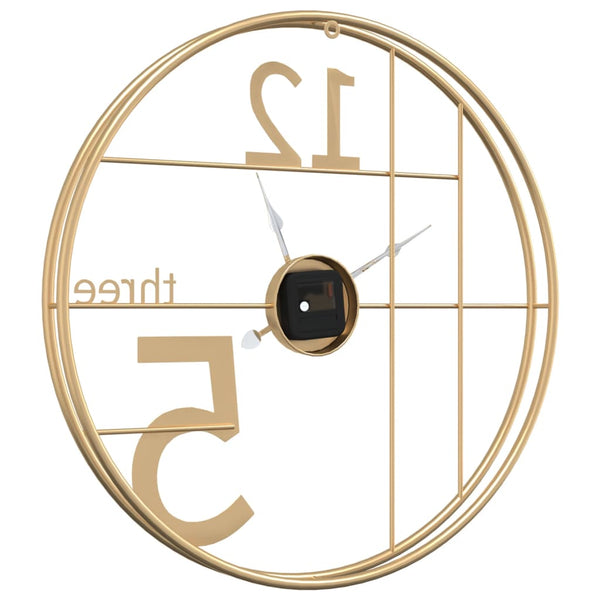 Goldene Wanduhr Cristian Ø50cm (Eisen)
