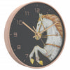 Gold-weiße Wanduhr Arsinia Ø29,5cm (Polystyrol und Glas)