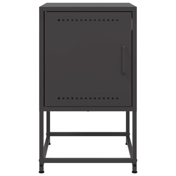Schwarzer Nachttisch Sonica 36x39x60,5cm (Stahl)