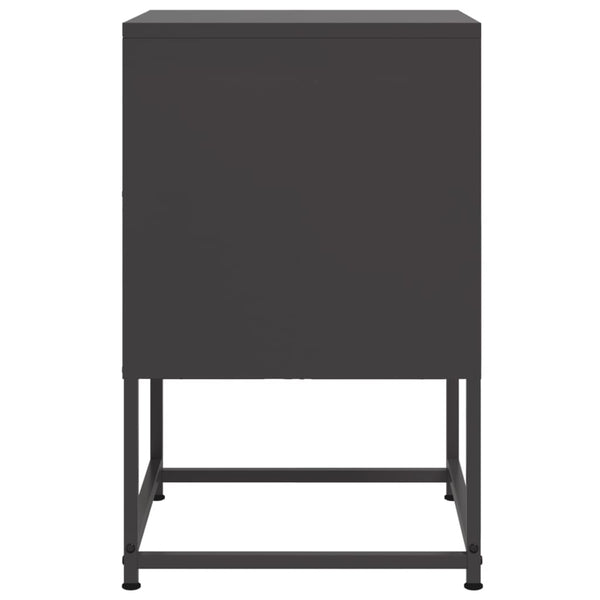 Schwarzer Nachttisch Sonica 36x39x60,5cm (Stahl)