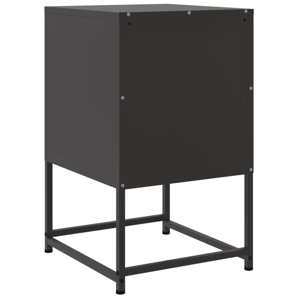 Schwarzer Nachttisch Sonica 36x39x60,5cm (Stahl)