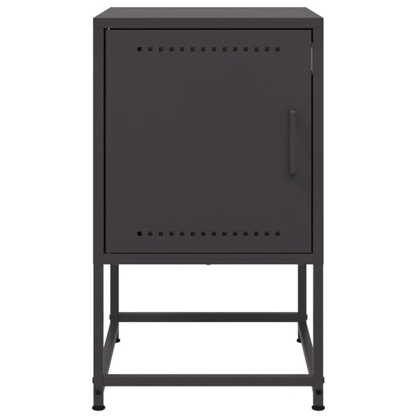 Nachttische Sonica in Schwarz 36x39x60,5cm (2 St., Stahl)
