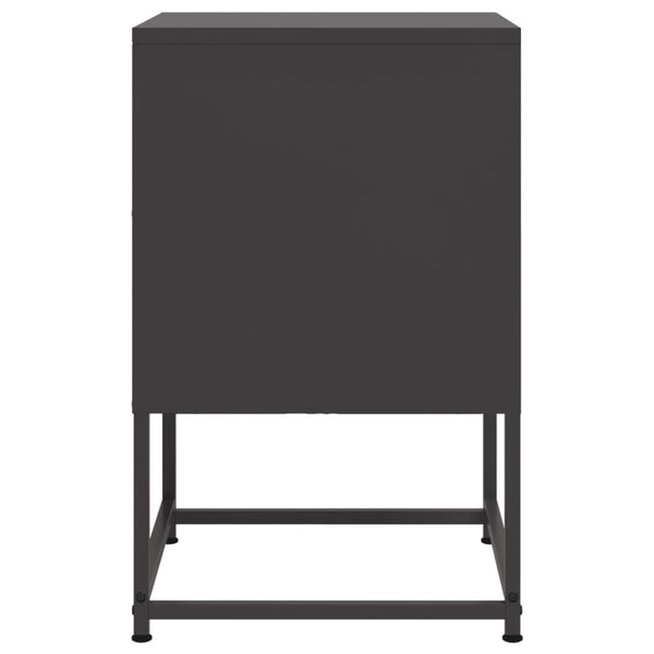 Nachttische Sonica in Schwarz 36x39x60,5cm (2 St., Stahl)