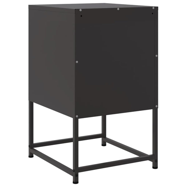 Nachttische Sonica in Schwarz 36x39x60,5cm (2 St., Stahl)