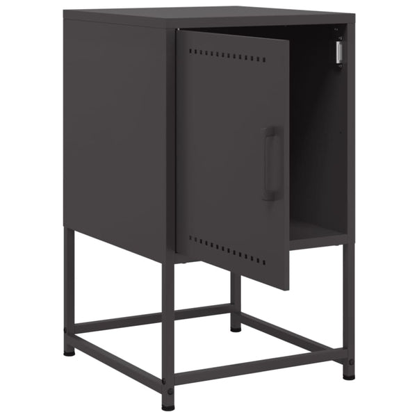 Nachttische Sonica in Schwarz 36x39x60,5cm (2 St., Stahl)