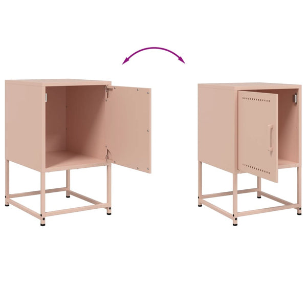 Nachttisch Sonica 36x39x60,5cm (Stahl) Pink