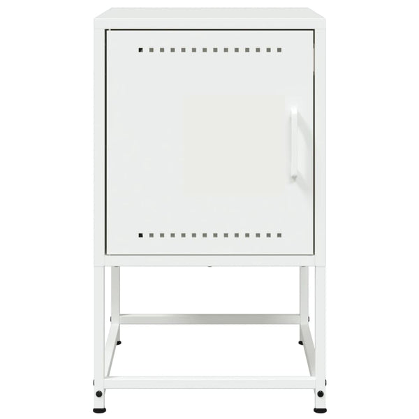 Valkoinen yöpöydät Sonica 36x39x60,5cm (2 kpl, teräs)