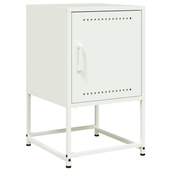Valkoinen yöpöydät Sonica 36x39x60,5cm (2 kpl, teräs)