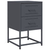 Nachttische Anthrazit Lizetta 36x39x60,5cm (2 St., Stahl)