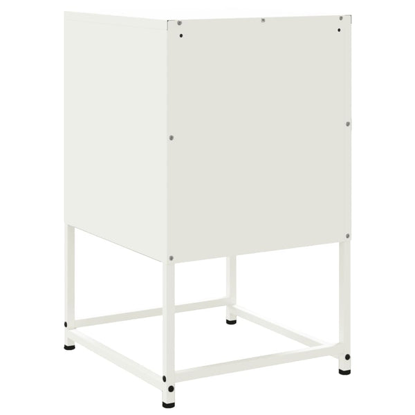 Valkoinen yöpöydät Lizetta 36x39x60,5cm (2 kpl, teräs)