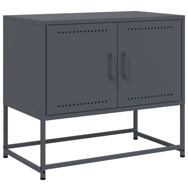 TV-Lowboard Liubovy Anthrazit 68,5x39x60,5cm (Stahl)