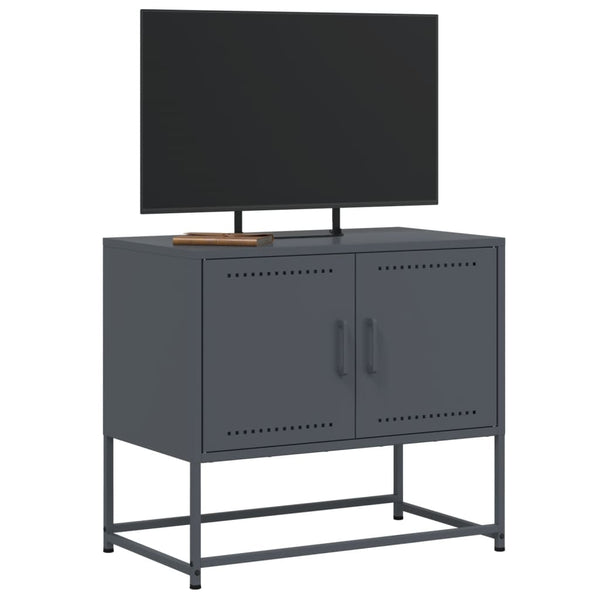 TV-Lowboard Liubovy Anthrazit 68,5x39x60,5cm (Stahl)