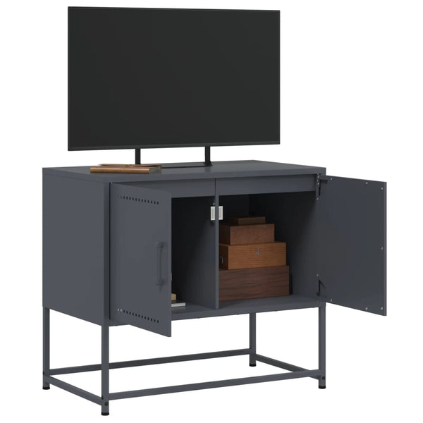 TV-Lowboard Liubovy Anthrazit 68,5x39x60,5cm (Stahl)