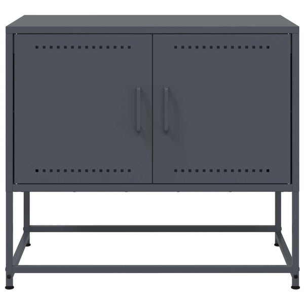 TV-Lowboard Liubovy Anthrazit 68,5x39x60,5cm (Stahl)
