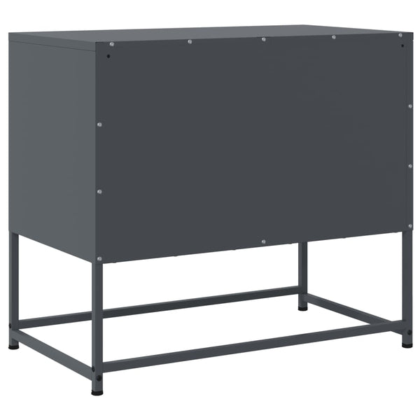 TV-Lowboard Liubovy Anthrazit 68,5x39x60,5cm (Stahl)