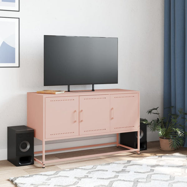 Rosa TV-Schrank Aurar 100,5x39x60,5cm (Stahl)