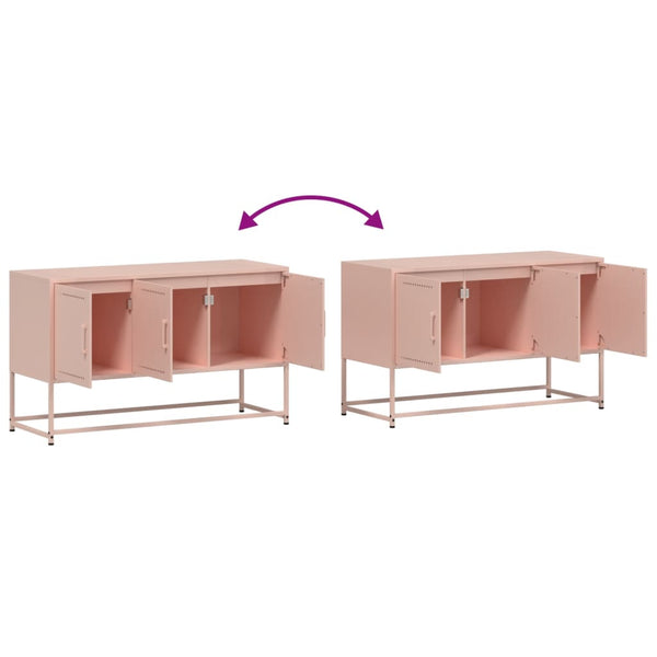 Rosa TV-Schrank Aurar 100,5x39x60,5cm (Stahl)